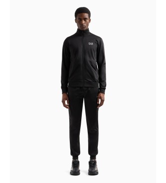 EA7 para hombre. 8NPV65_PJHCZ Chándal Core Identity negro (XXL), Casual, Deportivo, Multideporte, Poliéster, Manga larga