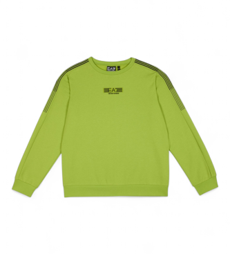 EA7 para niño. 7B000184_AF10368 Sudadera Train 7 Lines Boy T-Top Cn Br verde (12Años= 154cm), Azul, Casual, Algodón, Manga corta, moda infan