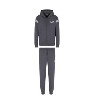 EA7 para hombre. 7M000967_AF10377 Chándal Surf gris (S), Casual, Deportivo, Multideporte, Poliéster, Manga larga