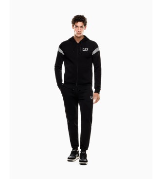 EA7 para hombre. 7M000967_AF10377 Chándal Surf negro (XXS), Casual, Deportivo, Sintético, Multideporte, Manga larga