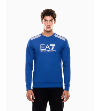 EA7 para hombre. 7M001127_AF10377 Sudadera 7 Lines ASV azul (XXL), Casual, Algodón, Manga larga