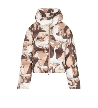 EA7 para mujer. 7W000690_AF15969 Chaqueta bomber Apres Ski marrón (L), Casual, Poliéster