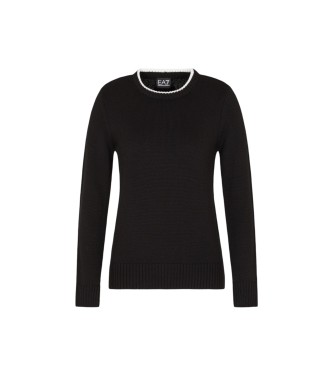 EA7 para mujer. 7W000697_AF17576 Jersey Apres Ski negro (XS), Casual, Lana, Acrílico
