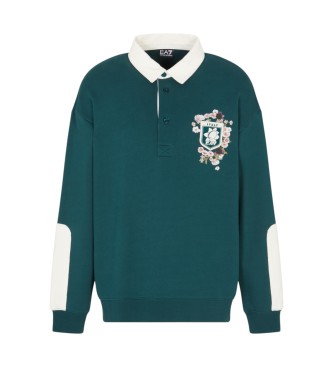 EA7 unisex. 7X000142_AF16427 Polo Club House verde (XXS), Casual, Algodón, Manga larga