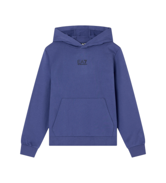EA7 para niño. 7B000024_AF10380 Sudadera Core azul (8Años= 130cm), Casual, Algodón, moda infantil
