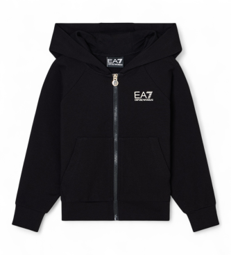 EA7 para niña. 7G000140_AF13135 Sudadera Train Core Id Girl Hoodie Fz negro (10Años= 142cm), Casual, Algodón, AWPS (Izas), moda infantil