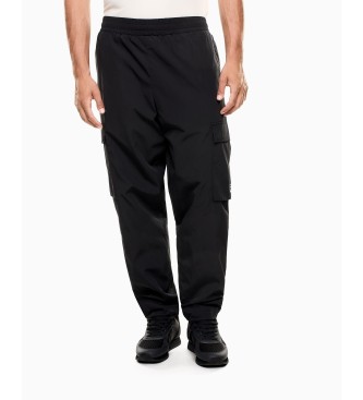 EA7 para hombre. 7M000953_AF13190 Pantalón Cargo negro (XXS), Casual, Poliamida