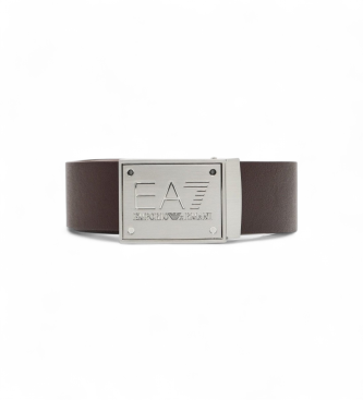 EA7 unisex. 7X000091_AF14319 Cinturón Reversible marrón (OSFA), Casual, Poliuretano