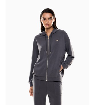 EA7 para mujer. 7W000192_AF12643 Sudadera Relax gris (XS), Casual, Modal