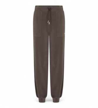 EA7 para mujer. 7W000193_AF12643 Pantalones Relax Chocolate (S), Marrón, Casual, Deportivo, Sportswear, Multideporte, Viscosa