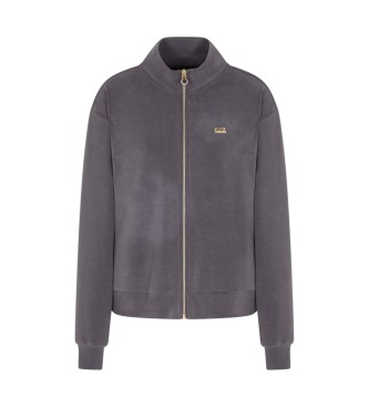 EA7 para mujer. 7W000191_AF12643 Sudadera Train Core Lady Relax gris (L), Casual, Deportivo, Sportswear, Multideporte, Viscosa