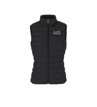 EA7 para mujer. 8NTQ08_TNF8Z Chaleco plegable Core negro (XS), Casual, Poliéster
