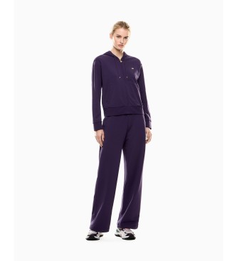 EA7 para mujer. 7W000464_AF13135 Chándal Train Core Lady W T-Suit Ho Fz Oh morado (L), Casual, Deportivo, Lila, Algodón, Running, Sportswear
