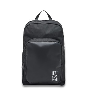 EA7 unisex. 7X000113_AF19722 Mochila logotipo Train Core negro (OSFA), Casual, Poliéster