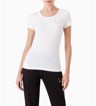 EA7 för kvinnor. 8NTT65_TJDQZ Evolution T-shirt vit (3XL), Casual, Bomull, Kort ärm