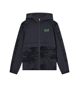 EA7 para niño. 7B000214_AF16549 Sudadera Series negro (12Años= 154cm), Casual, Algodón, Manga larga, moda infantil