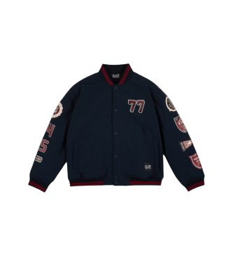 EA7 para niño. 7B000226_AF16828 Chaqueta Graphic Series marino (14 años= 164/166 cm), Casual, Poliéster, moda infantil