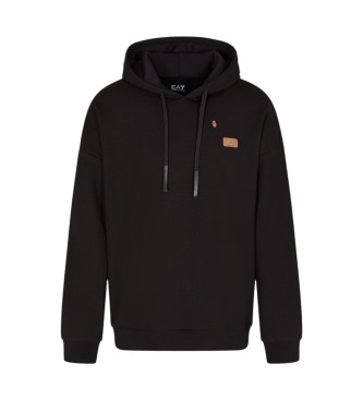 EA7 para hombre. 7M000993_AF10443 Sudadera Train Graphic Series negro (S), Casual, Algodón, Manga larga