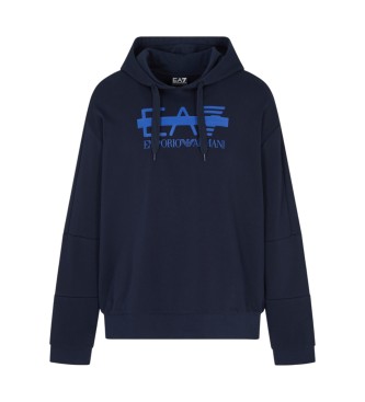 EA7 para hombre. 7M001121_AF12473 Sudadera Train Logo Series marino (M), Casual, Algodón, Manga larga