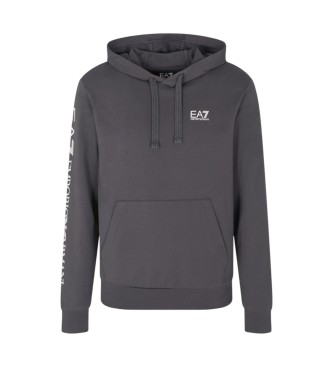 EA7 para hombre. 7M000569_AF13512 Sudadera Logo Series gris (3XL), Casual, Algodón