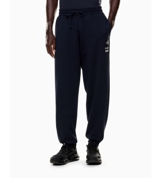 EA7 para hombre. 7M000979_AF17787 Pantalón Jogger Series marino (L), Casual, Algodón