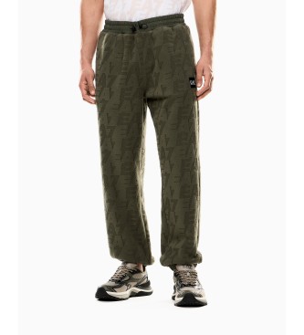 EA7 para hombre. 7M000983_AF16804 Pantalón Polar verde (XXS), Casual, Poliéster