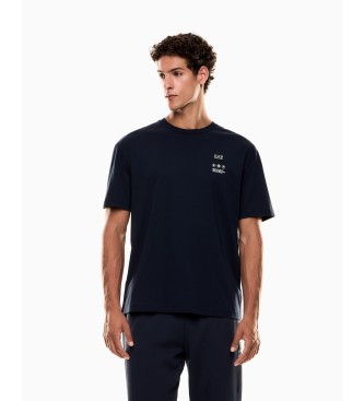 EA7 para hombre. 7M000976_AF17789 Camiseta Train Logo Series Writings verde (L), Casual, Algodón, Manga corta