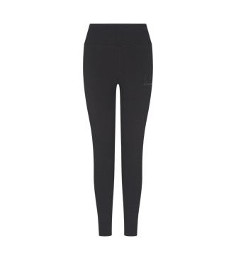 EA7 para mujer. 7W000539_AF12484 Leggings Logo High Waist negro (XS), Deportivo, Algodón, Multideporte