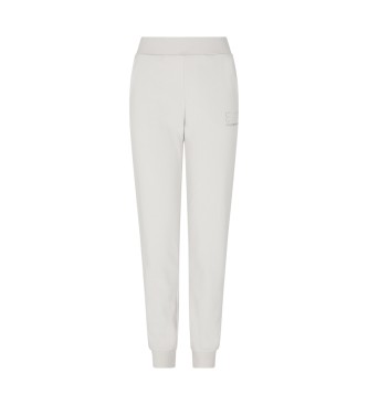 EA7 para mujer. 7W000538_AF15831 Pantalón Vapor blanco roto (M), Casual, Algodón