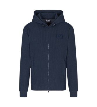 EA7 para hombre. 7M001119_AF17982 Sudadera Train Lux marino (XL), Casual, Poliéster