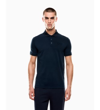 EA7 para hombre. 7M000758_AF13862 Polo de modal Lux Identity marino (XXS), Casual, Manga corta, Lyocell