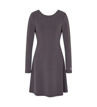 EA7 para mujer. 7W000662_AF12643 Vestido Precious gris (M), Casual, Poliéster, Manga larga