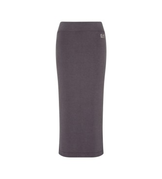 EA7 para mujer. 7W000792_AF12643 Falda Precious gris (L), Casual, Poliéster