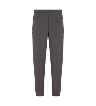 EA7 para hombre. 8NPP63_PJ4EZ Pantalones Train Premium Shield gris (S), Casual, Poliéster