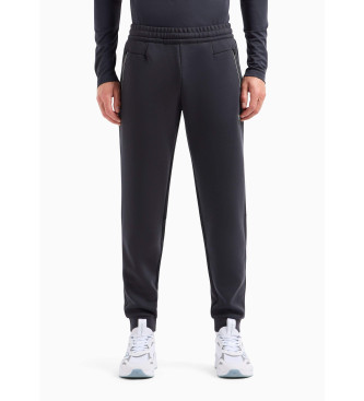 EA7 für Herren. 8NPP63_PJ4EZ Train Premium Shield Pants schwarz (XXL), Lässig, Sportlich, Laufen, Sportbekleidung, Multisport, Polyester