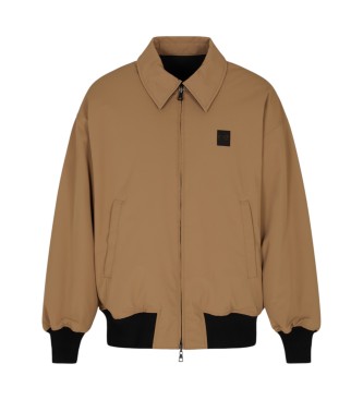 EA7 para hombre. 7M000624_AF13889 Chaqueta Soccer marrón (M), Casual, Poliamida