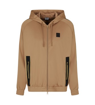 EA7 para hombre. 7M000621_AF17089 Sudadera Train Soccer marrón (M), Casual, Deportivo, Multideporte, Poliéster