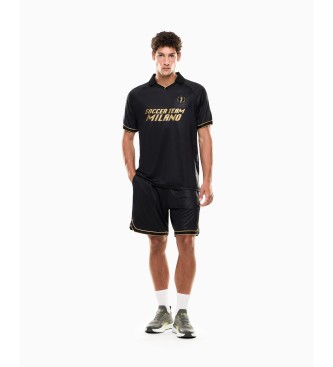 EA7 para hombre. 7M000786_AF16723 Conjunto Soccer negro (XL), Casual, Deportivo, Multideporte, Poliéster, Manga corta