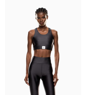 EA7 para mujer. 7W000563_AF15565 Top Train Sporty 4Ever negro (M), Deportivo, Multideporte, Poliamida