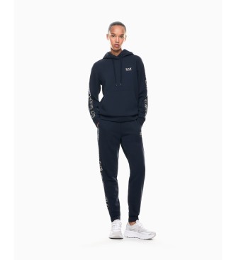 EA7 para mujer. 7W000789_AF18880 Chándal Extended Logo marino (XXL), Casual, Deportivo, Multideporte, Poliéster, Manga larga