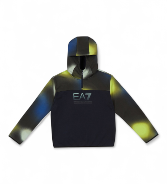 EA7 para niño. 7B000180_AF16549 Sudadera Train Visibility Boy Hz Graphic azul (10Años= 142cm), Blanco, Casual, Algodón, Manga corta, moda in