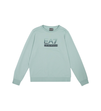 EA7 para niño. 7B000170_AF13512 Sudadera Suave verde (14 años= 164/166 cm), Casual, Algodón, moda infantil