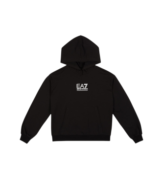 EA7 para niña. 7G000104_AF13135 Sudadera Visibility negro (14 años= 164/166 cm), Casual, Algodón, moda infantil