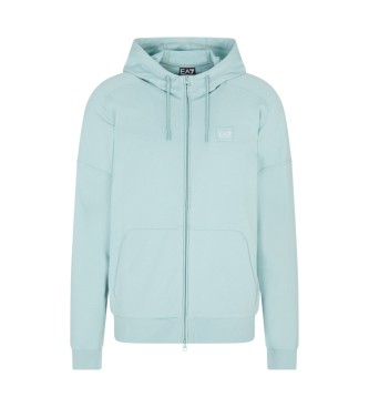 EA7 para hombre. 7M000904_AF13512 Sudadera con capucha Visibility azul (XL), Casual, Algodón