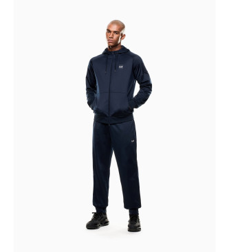 EA7 para hombre. 7M000915_AF12449 Chándal de tejido reciclado Visibility ASV marino (XXS), Casual, Deportivo, Multideporte, Poliéster, Manga