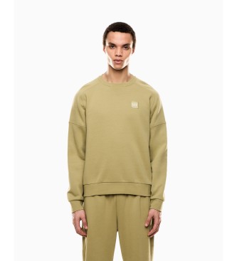 EA7 para hombre. 7M000908_AF10377 Sudadera Visibility en mezcla de algodón beige (L), Casual, Ecopiel