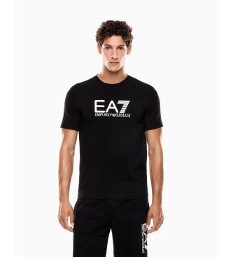 EA7 para hombre. 7M000899_AF10373 Camiseta Train Visibility negro (S), Casual, Sintético, Manga corta