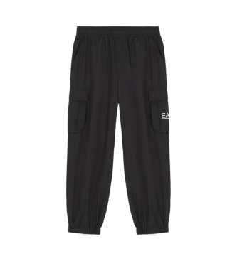 EA7 für Jungen. 7B000029_AF12872 Schwarze Sporthose (16años= 176cm), Lässig, Polyester, Kinderbekleidung