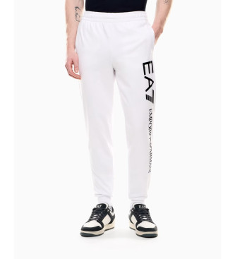 EA7 para hombre. 7M000571_AF13512 Pantalón de chándal Logo Series de algodón blanco (M), Casual, Deportivo, Multideporte