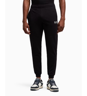 EA7 para hombre. 8NPP66_PJVRZ Pantalón de chándal Core Identity negro (M), Casual, Deportivo, Algodón, Multideporte